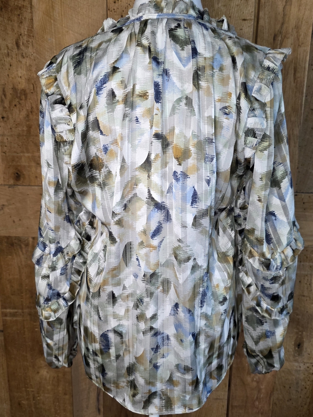 WHBM Small Blouse Ruffle Multicolor - Picture 5 of 8